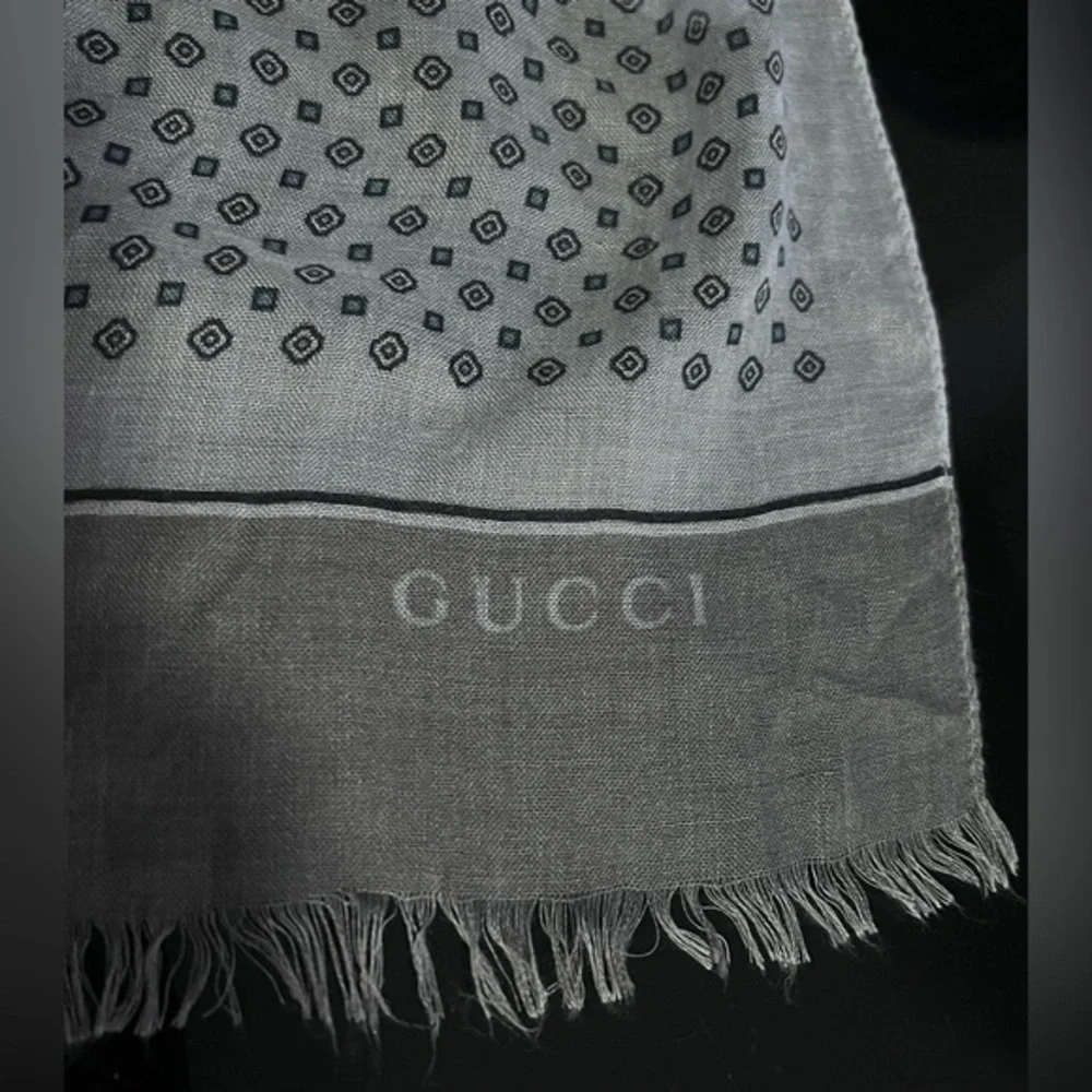 Gucci large 75”x50” vintage piece…rare cotton scarf/ wrap